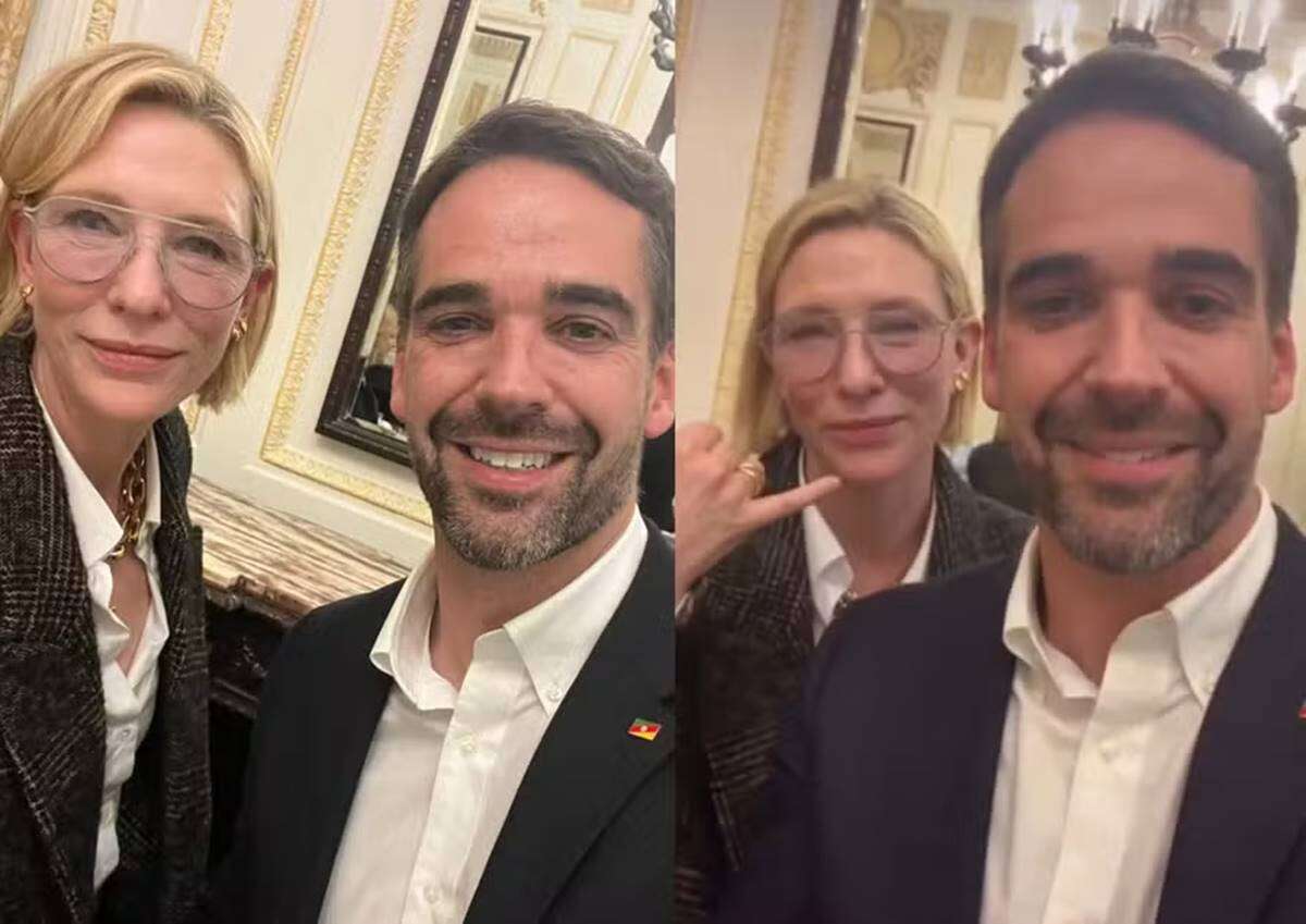 Cate Blanchett vira meme em ligação para marido de governador do RS