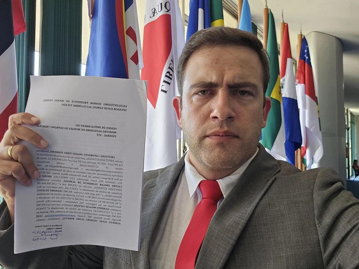 “Vamos parar Moraes”, diz deputado ao protocolar impeachment