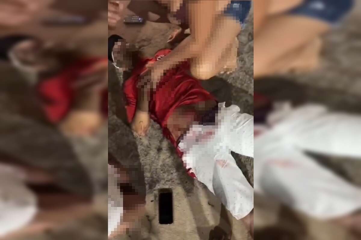 Homem tentar matar a facadas suposto amante da esposa e é preso. Vídeo