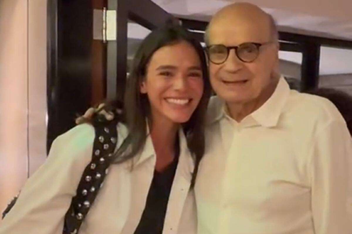 Bruna Marquezine chora ao se encontrar com Drauzio Varella