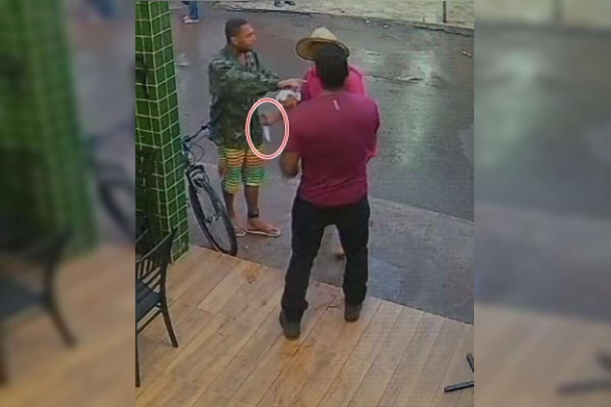 Vídeo: homem fica com faca cravada nas costas durante briga no DF