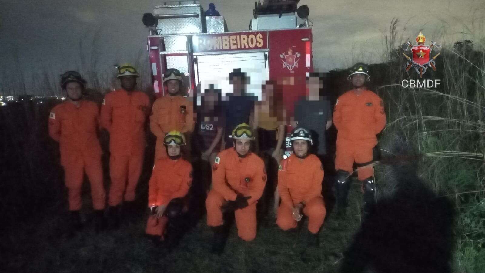 Grupo de jovens se perde em área de mata e mobiliza bombeiros do DF