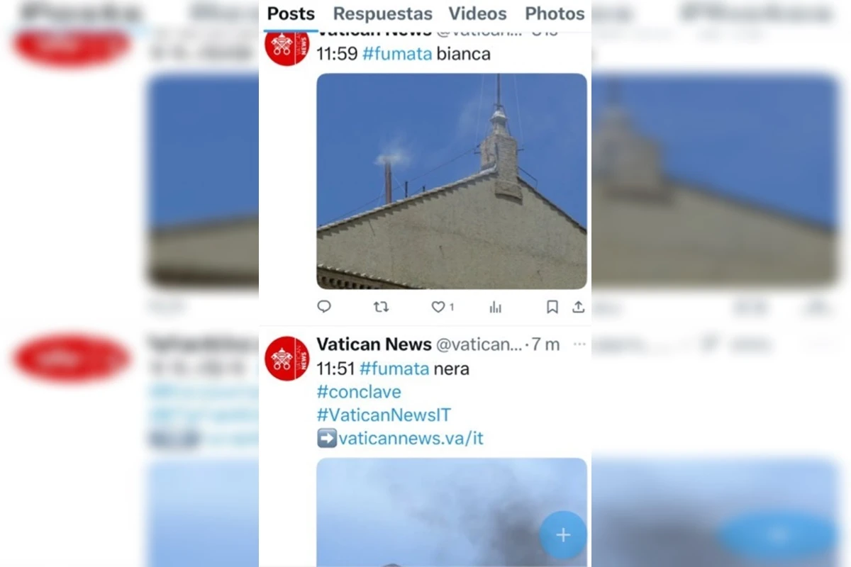 Conclave: Vaticano posta “fumaça branca” e apaga post após confusão
