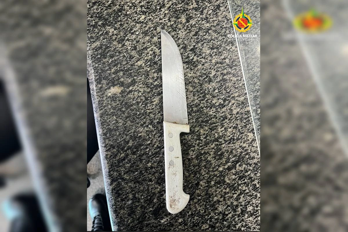 Armado com faca, homem tenta atacar passageiros do BRT no Park Way