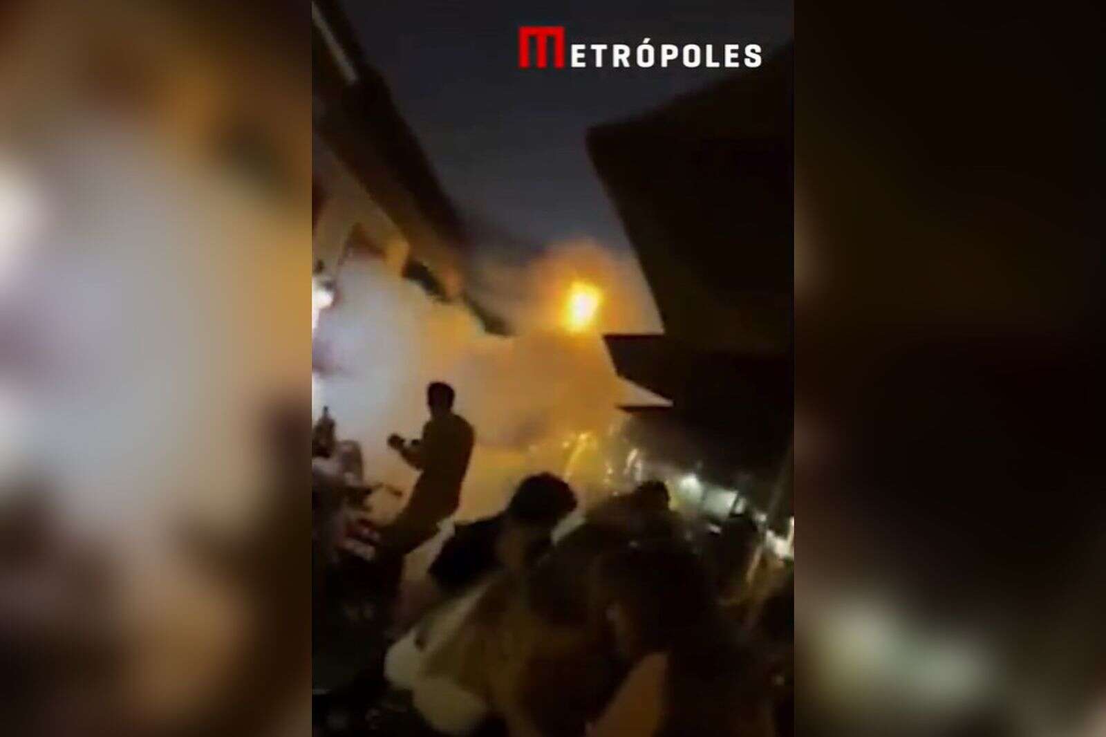 Vídeo: homem tenta soltar fogos de artíficio e fere 5 em Pirenópolis