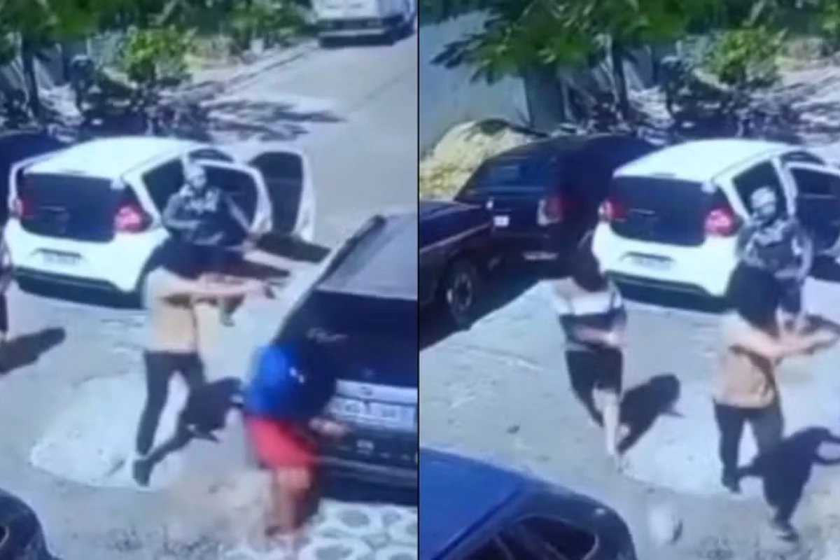 Vídeo: criminosos encapuzados invadem oficina e matam homem a tiros