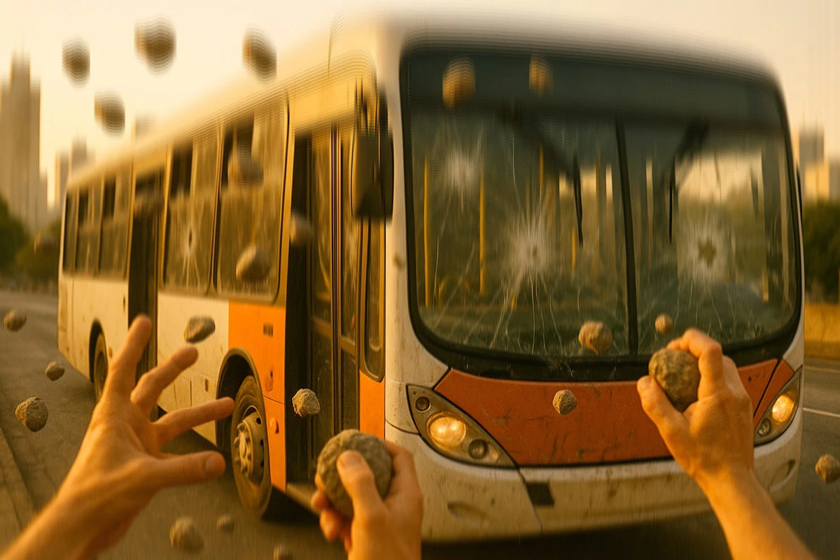Seis vias concentram casos de ataques a ônibus na capital. Veja mapa