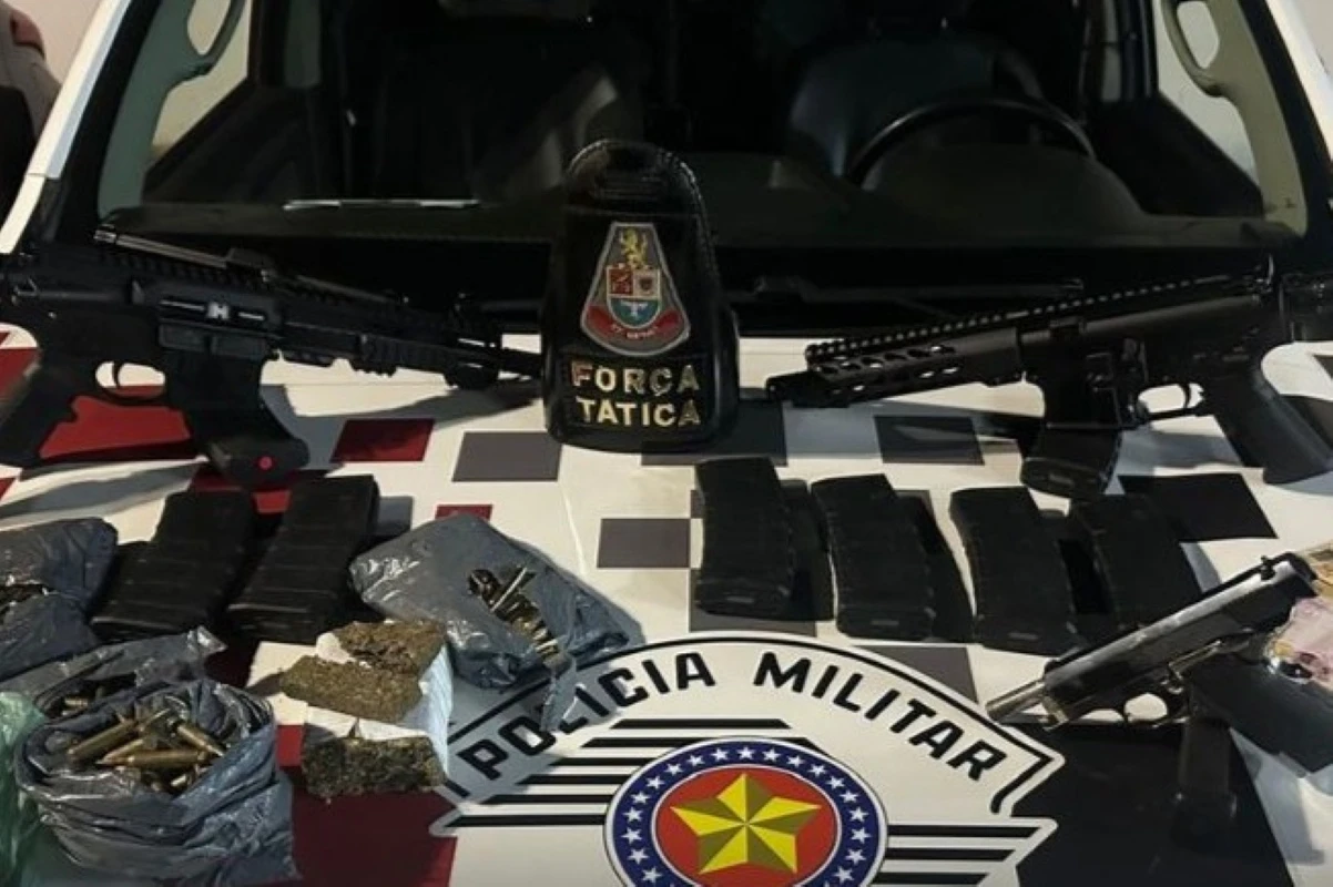 Tentativa de homicídio acaba com atirador preso com fuzis em Rio Claro