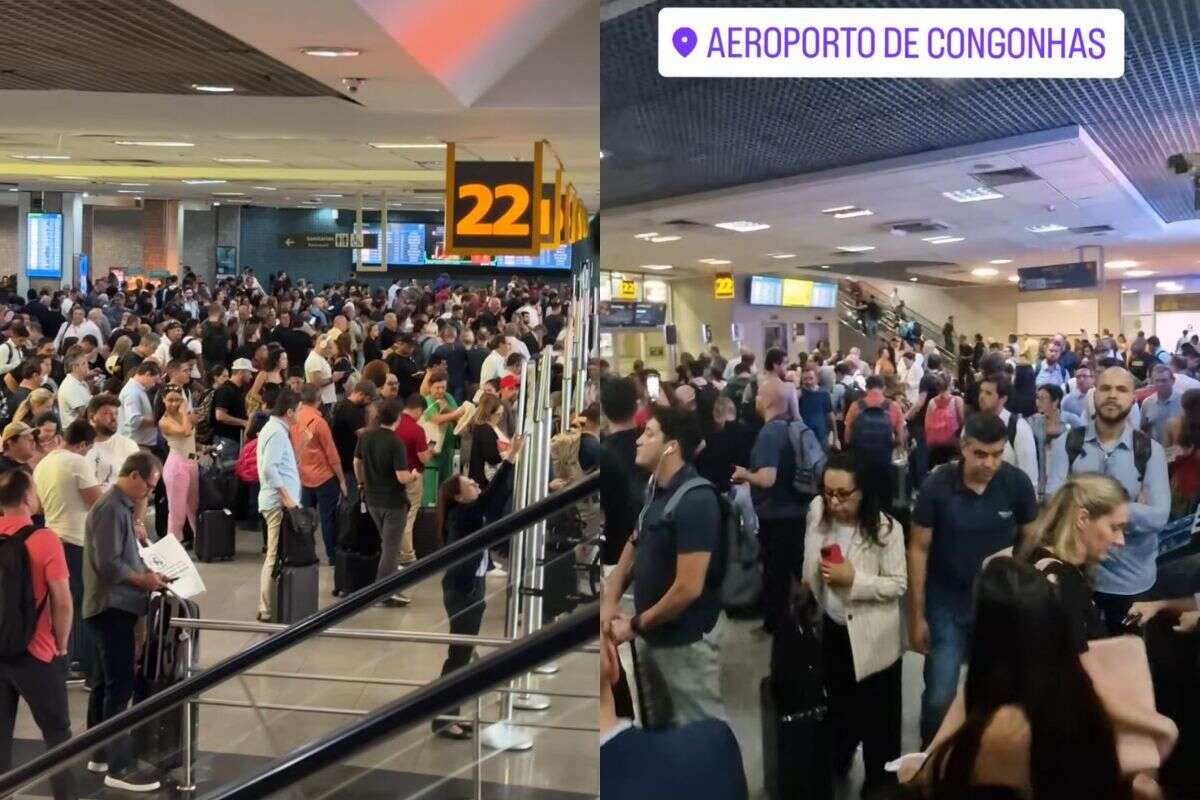 “Mais de 1h preso em avião”, relata passageiro sobre caos de Congonhas