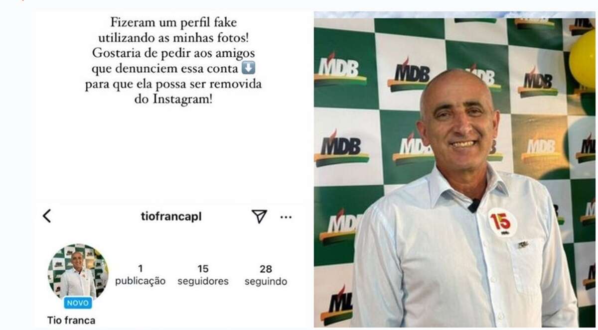 Vereador tem foto utilizada em perfil fake do homem-bomba