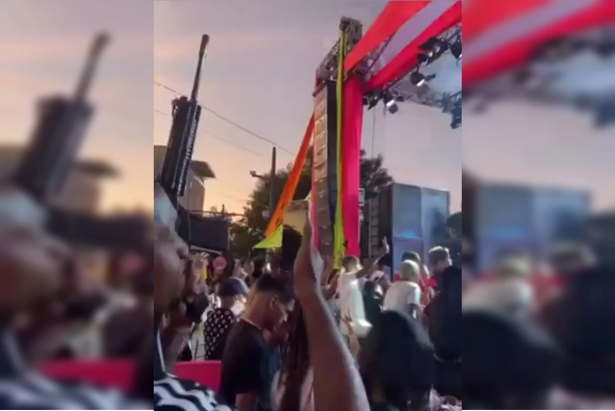 Homens exibem fuzis em show de MC Poze do Rodo e viram alvo da polícia