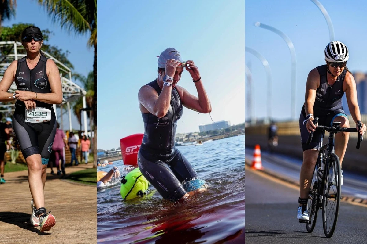 Do luto ao pódio: moradora do DF vence 1º triatlo e inspira mulheres