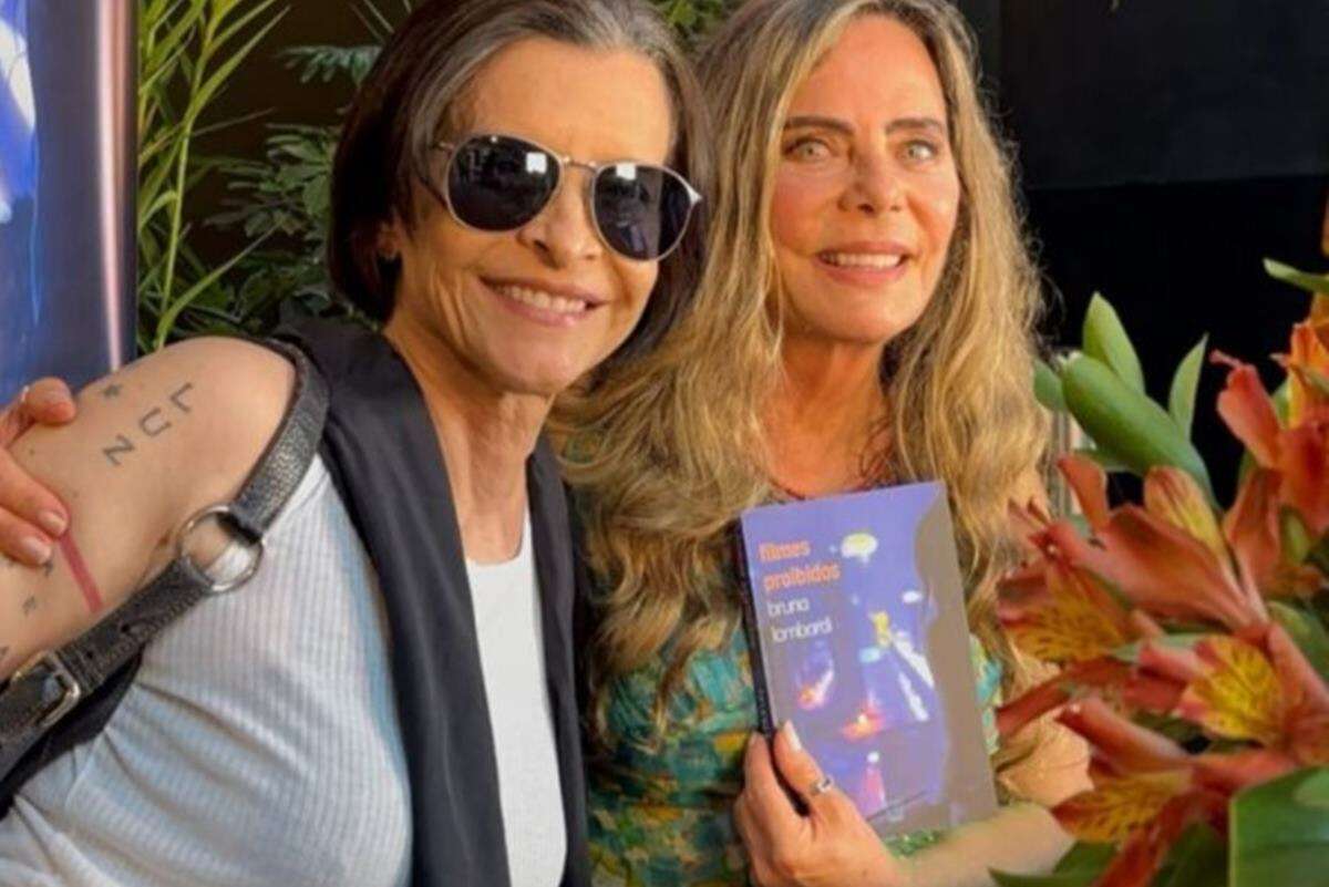 Bruna Lombardi reúne famosos em lançamento de livro; veja fotos