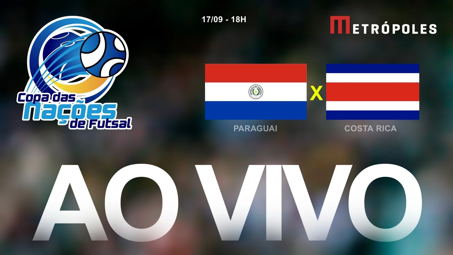 Copa das Nações de Futsal: Assista Paraguai x Costa Rica pelo YouTube