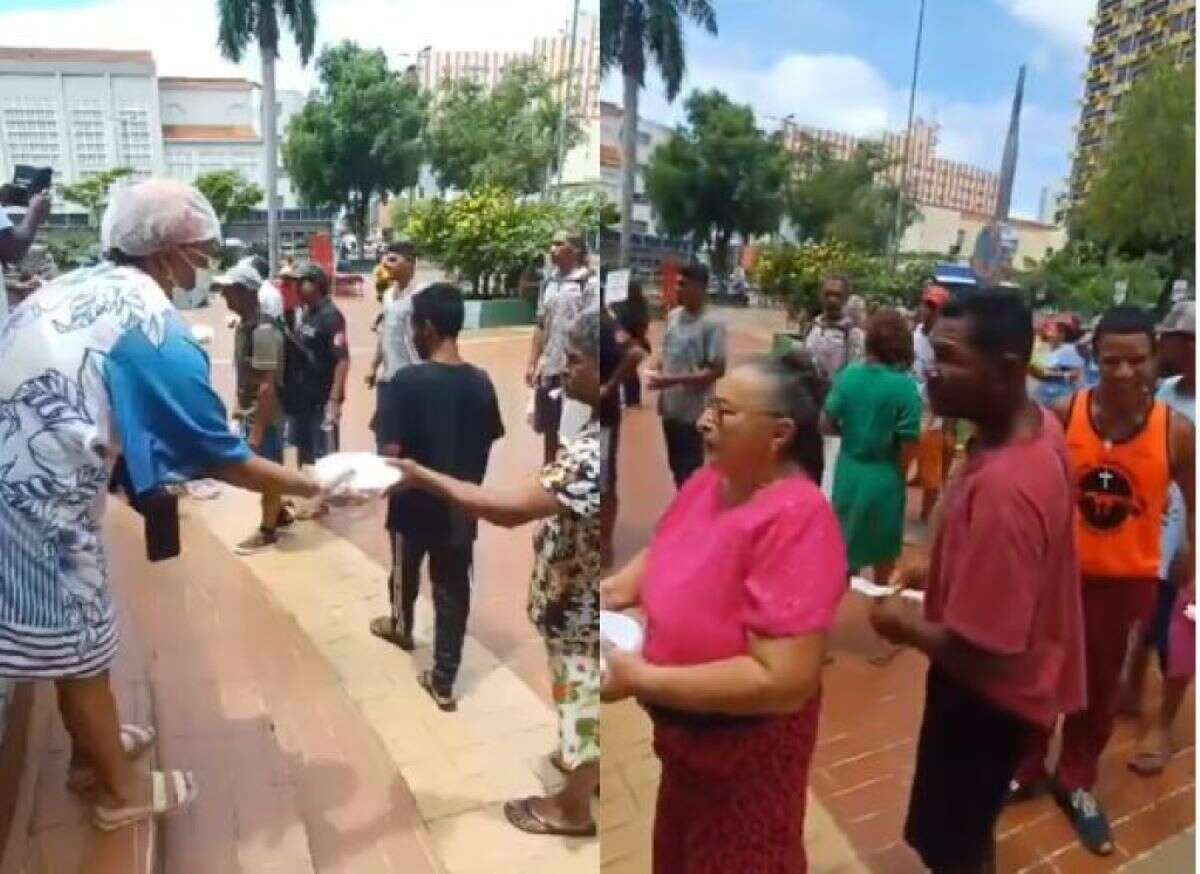 Após veto a marmitas por Abilio, Cuiabá tem “banquetaço” em protesto