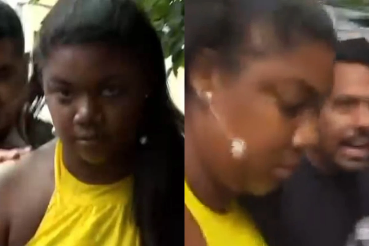 Raquel Brito, irmã de Davi Brito, é levada para delegacia na Bahia