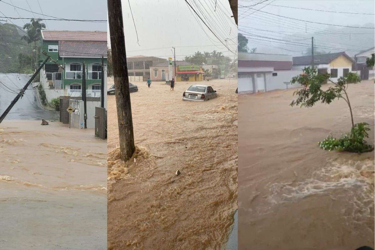 Vídeo: cidade de SP fica debaixo d’água após chuva de 100 mm em 1 hora