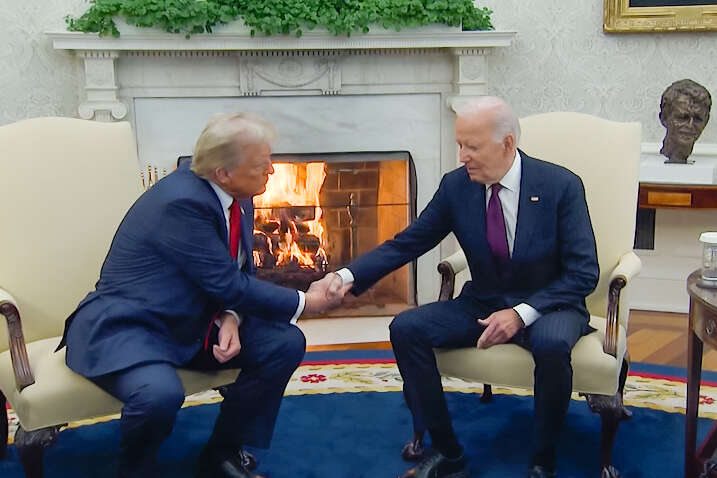 Biden e Kamala recebem Trump para chá na Casa Branca