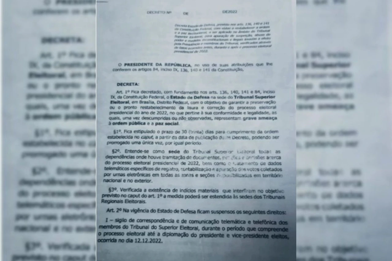 Moraes manda Google informar quem inseriu “minuta do Golpe” na web
