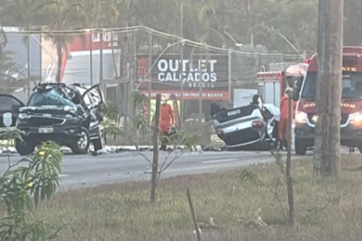 Viatura da Polícia Penal envolvida em grave acidente na Epia não levava presos