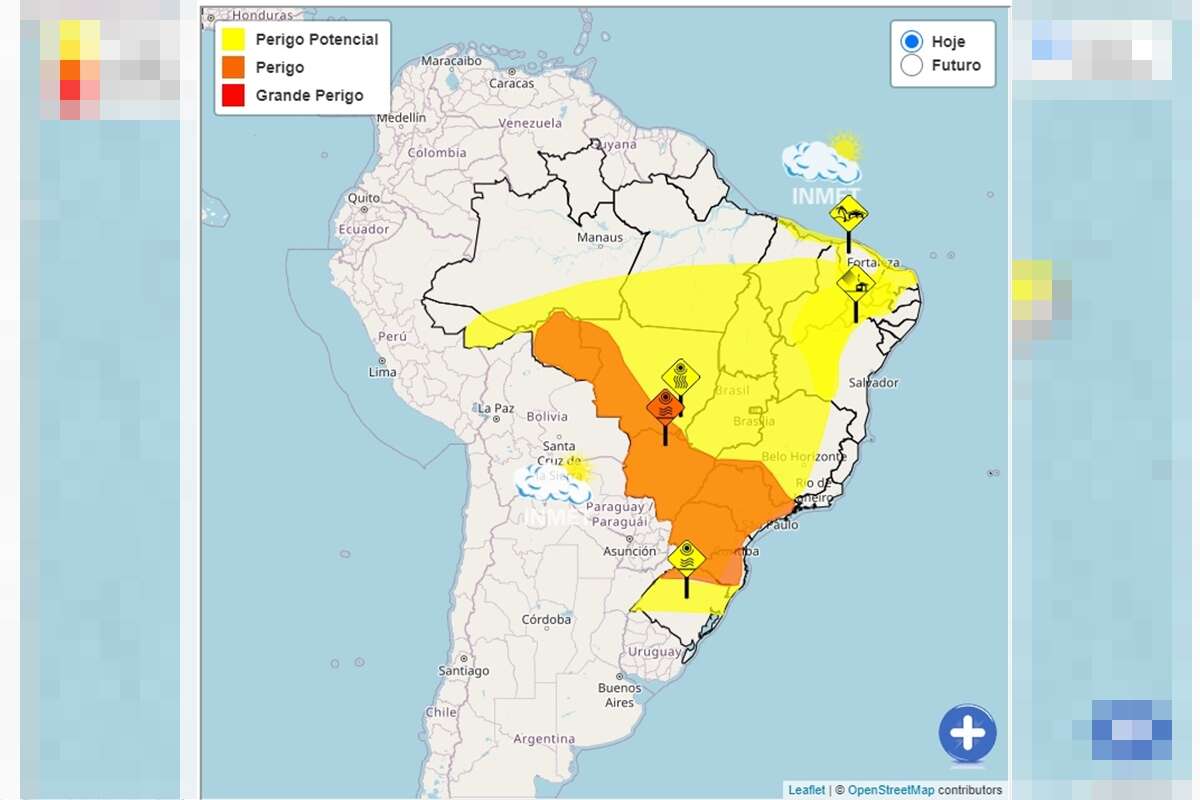 Calor: aviso de perigo por baixa umidade afeta 21 estados e o DF