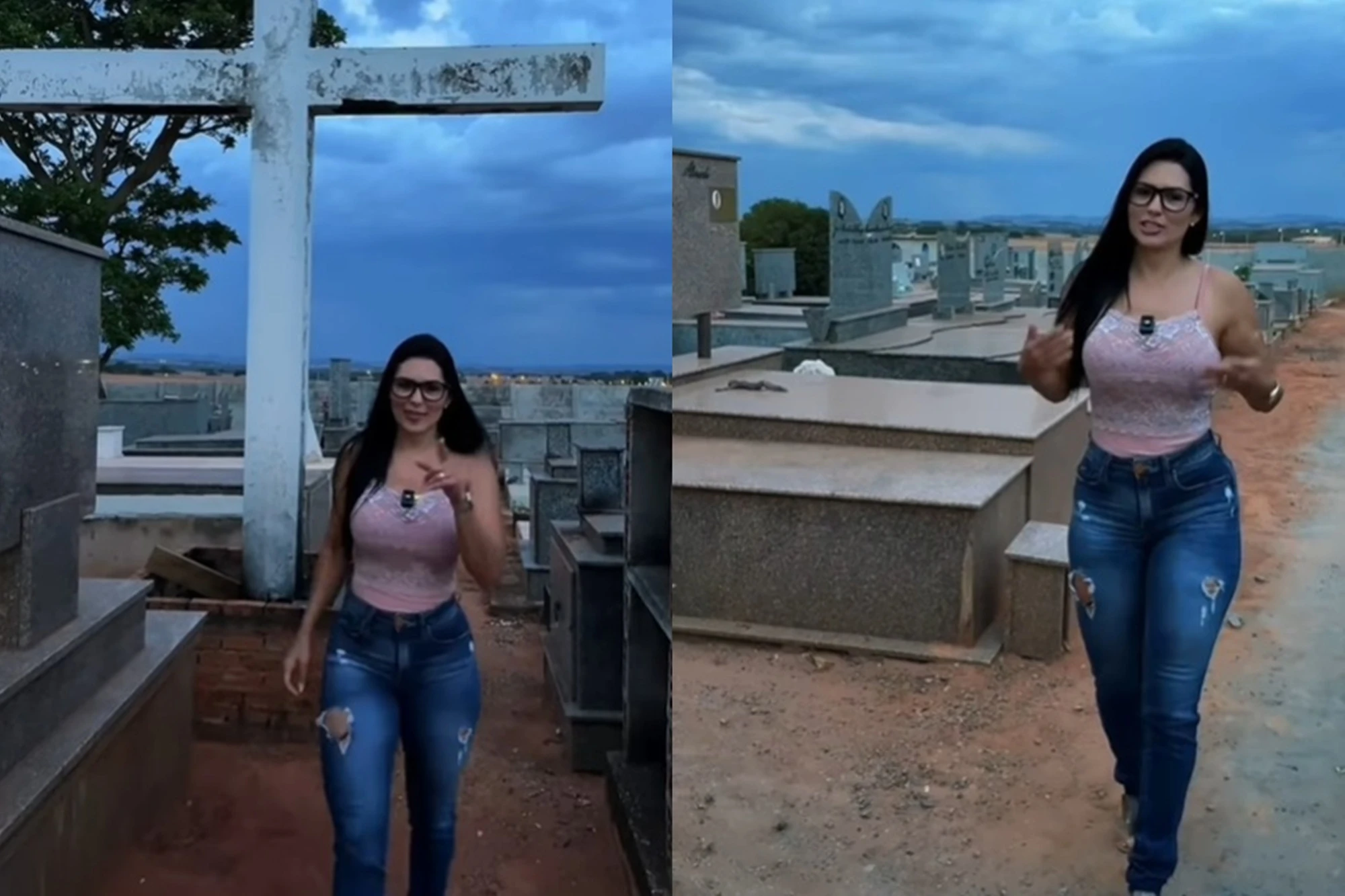 Influencer indica cemitério como “terreno ideal” para marido infiel