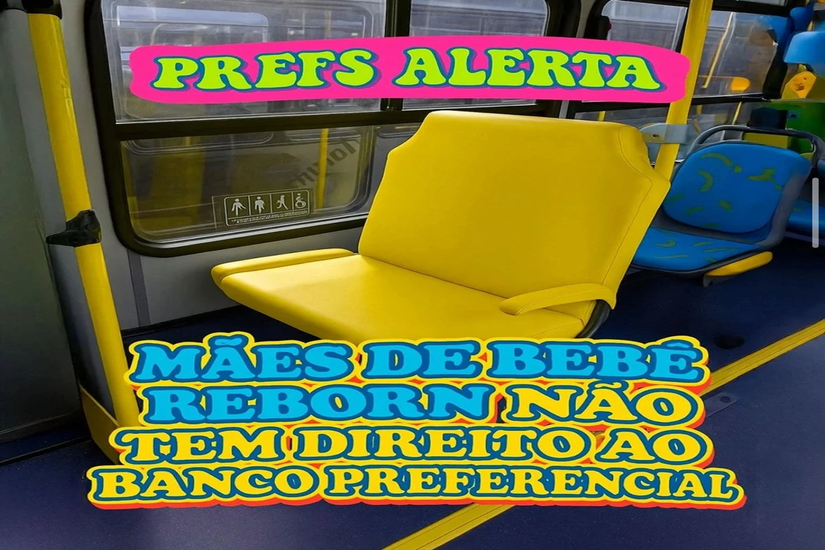 Prefeitura avisa que “mãe” de bebê reborn não tem assento preferencial