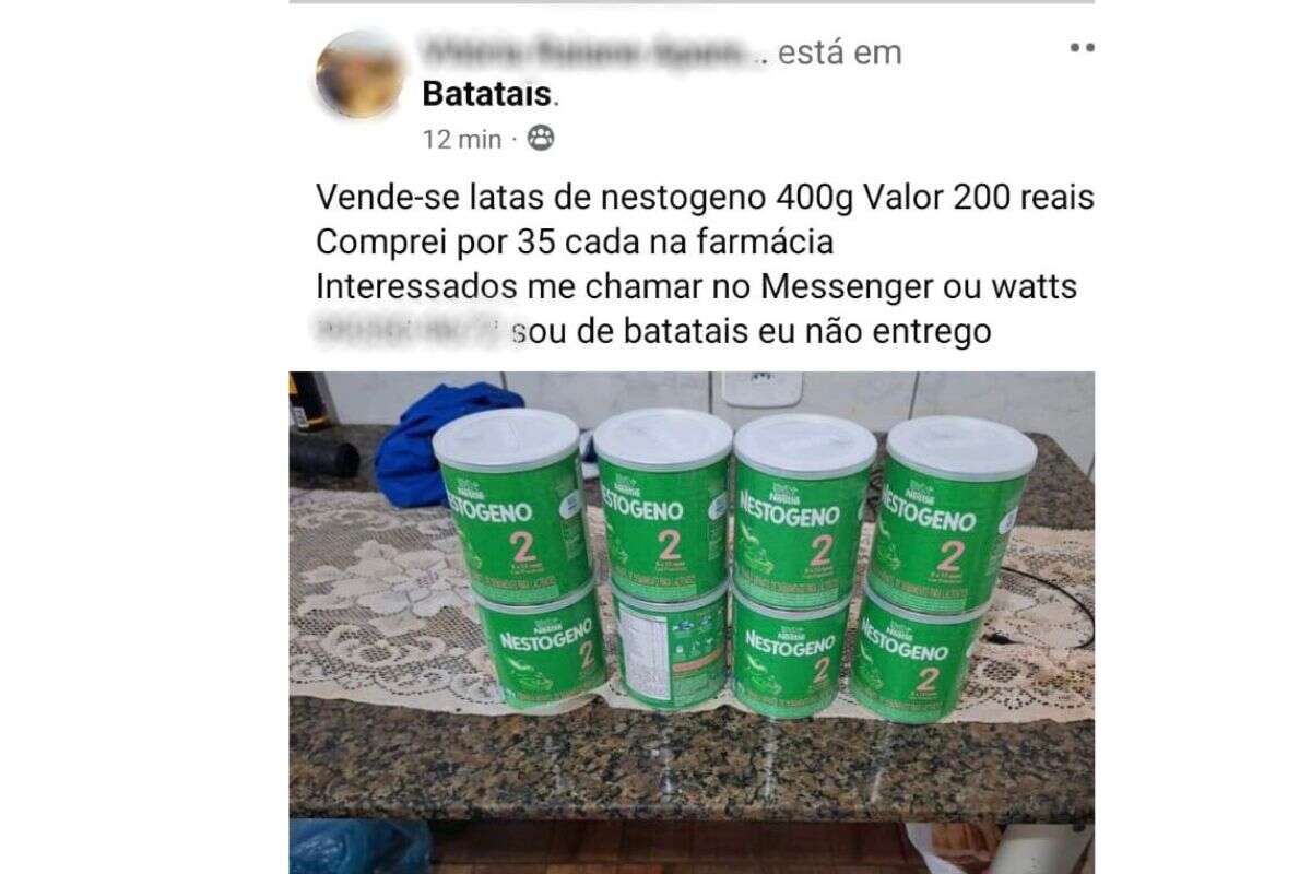 Mãe é detida em Batatais por vender fórmula infantil desviada do SUS