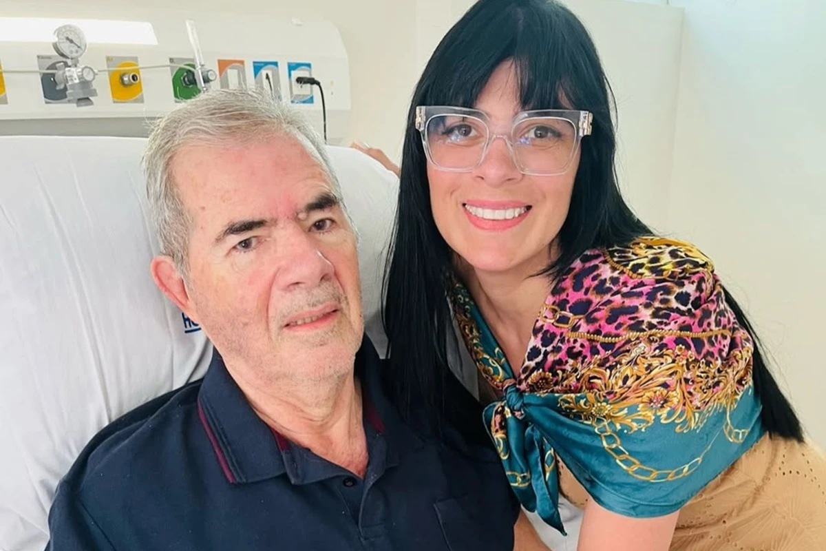 “Coração em lágrimas”, diz Fernanda Brum sobre a morte do pai, Nélio
