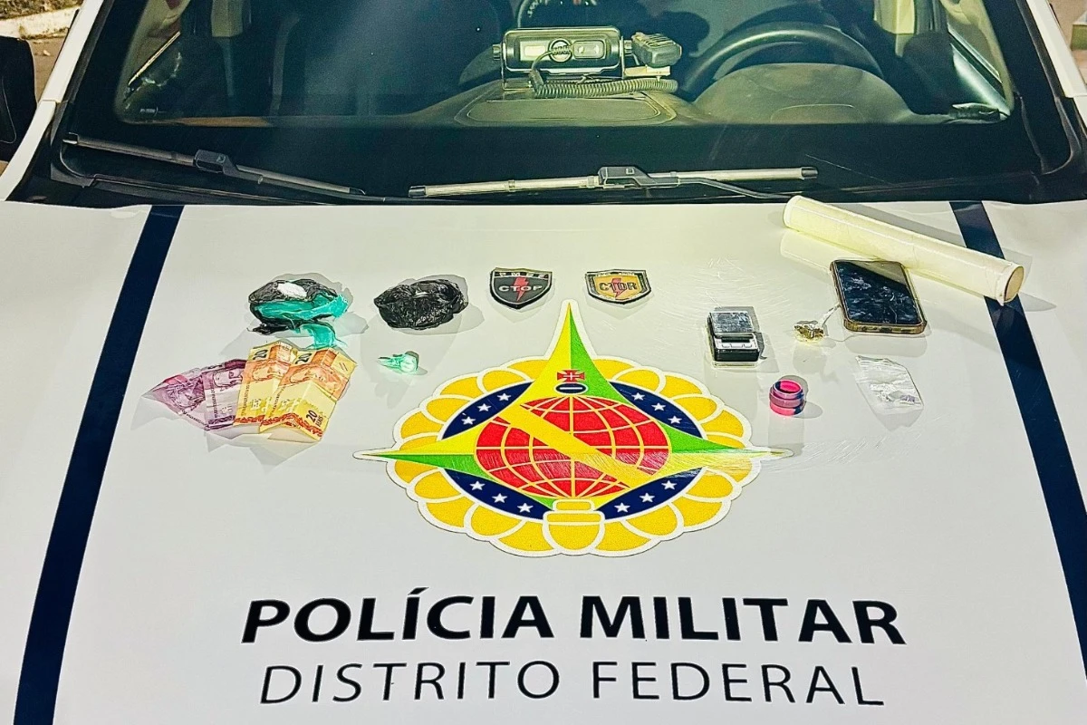 Traficante alega dificuldades financeiras durante abordagem da PMDF