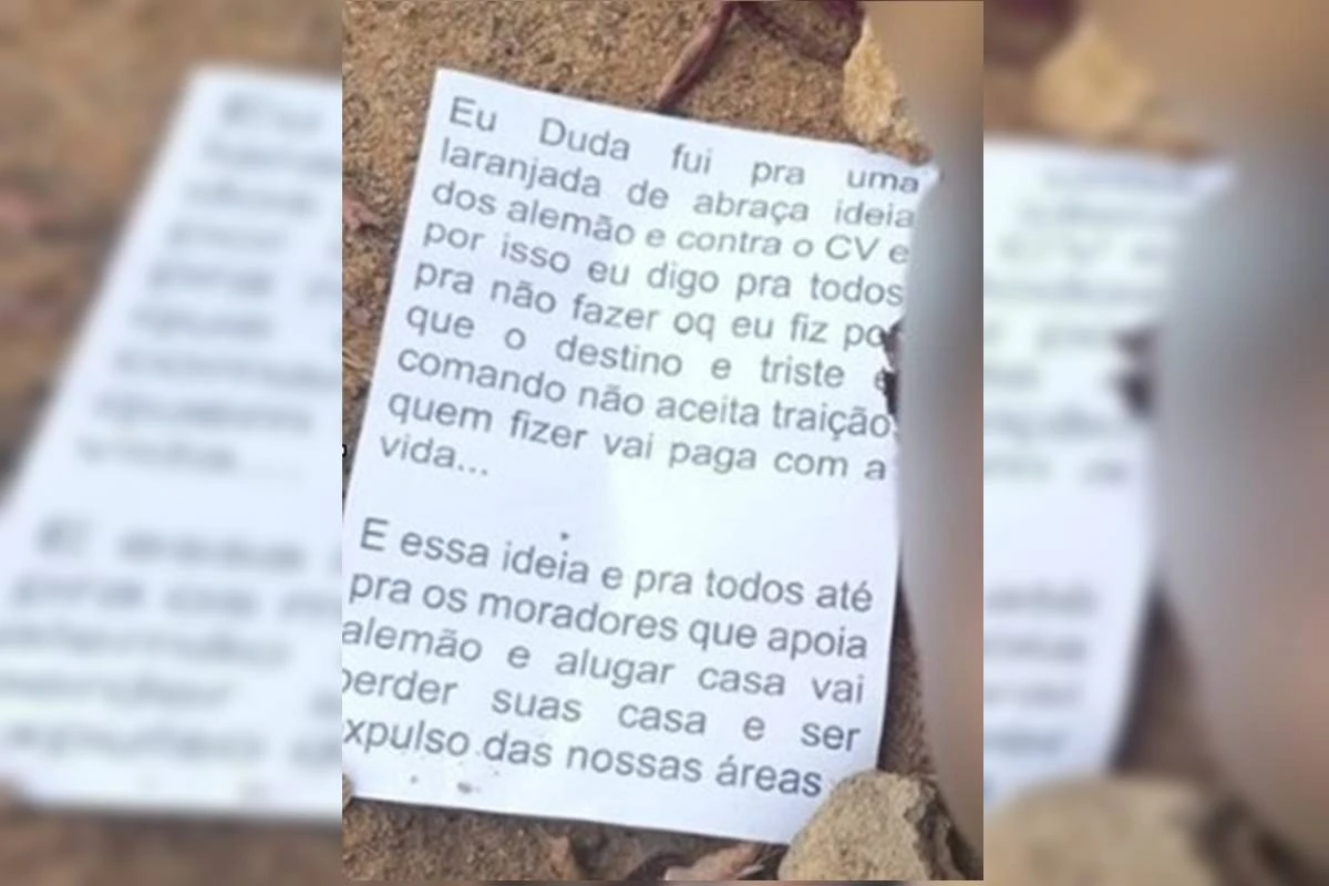 Bilhete ao lado de jovem decapitada dizia: “CV não aceita traição”