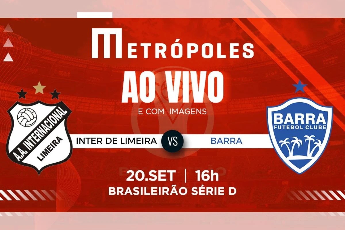 Série D: Metrópoles transmite Inter de Limeira-SP x Barra-SC ao vivo