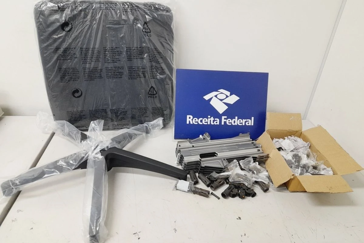 Receita Federal apreende peças de armas enviadas dos EUA em aeroporto