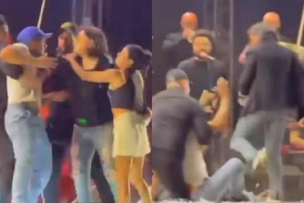 Vídeo: Roberta Miranda chuta homem que invadiu palco em show