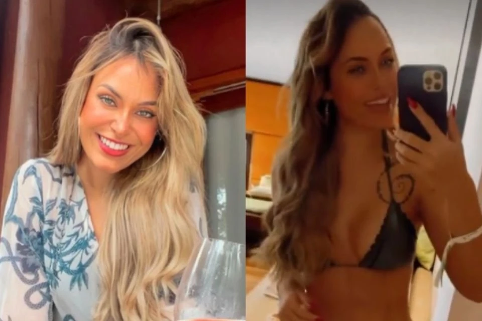 Sarah Andrade surge de biquíni após cirurgias plásticas: “Me amando”