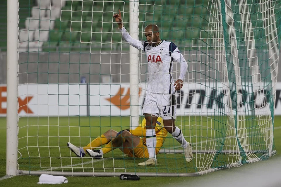Liga Europa: com gol de Lucas Moura, Tottenham vence fora; Roma faz 5 x 0