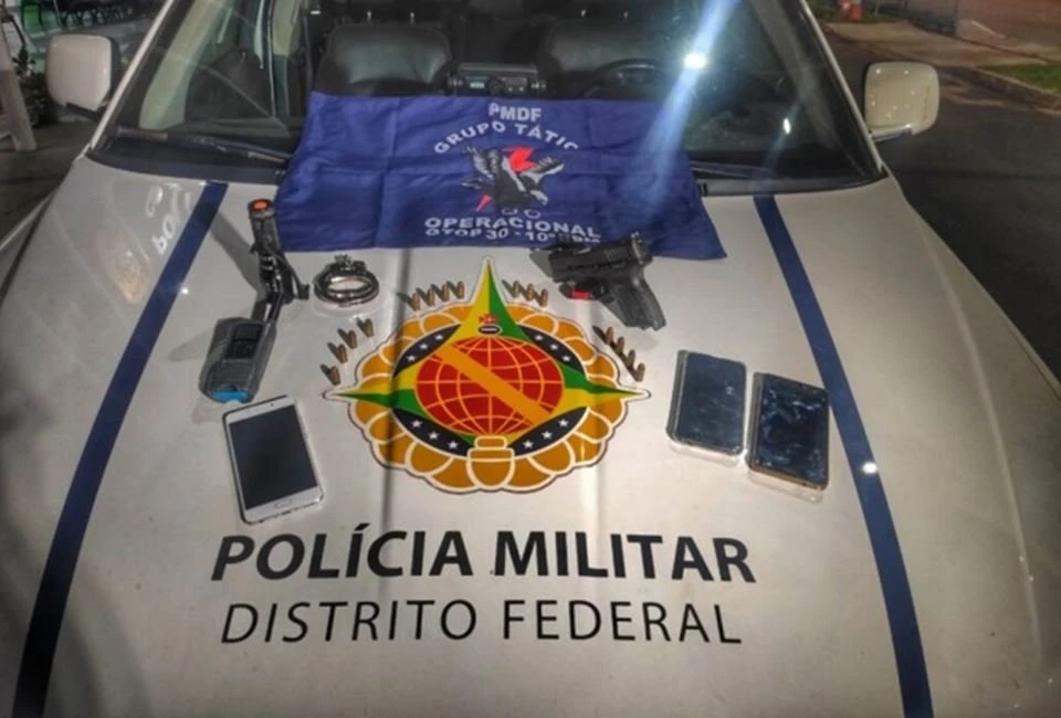 Homem finge ser policial e é preso pela PMDF com arma e identidade falsa