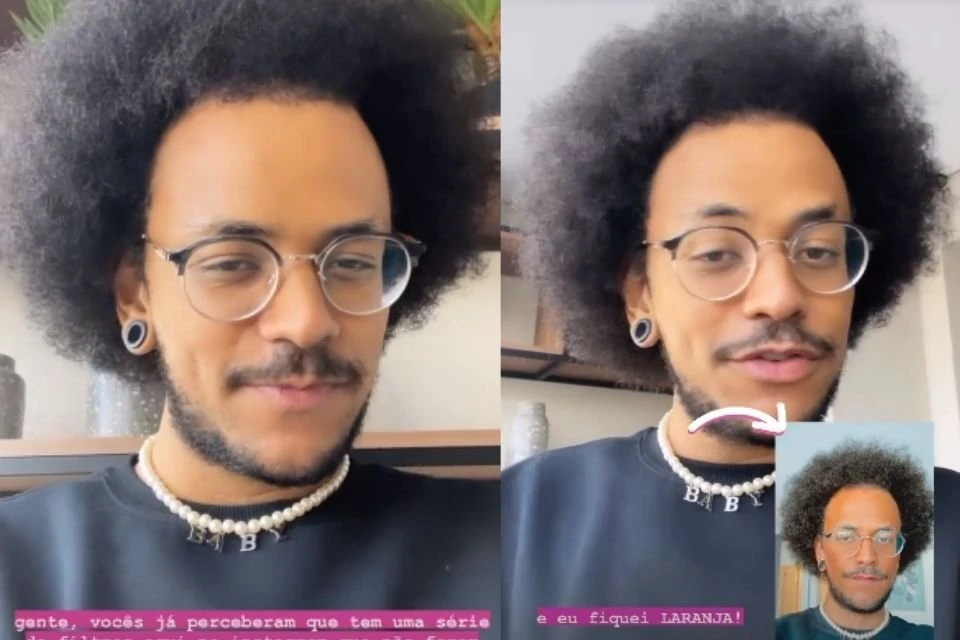 João Luiz reclama sobre falta de filtros para negros no Instagram