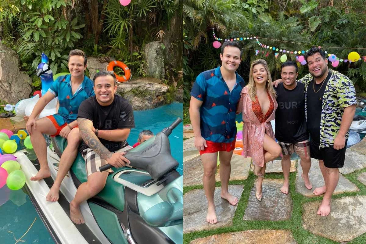 Matheus & Kauan gravam clipe da música É Problema com GKay e Rafael Cunha