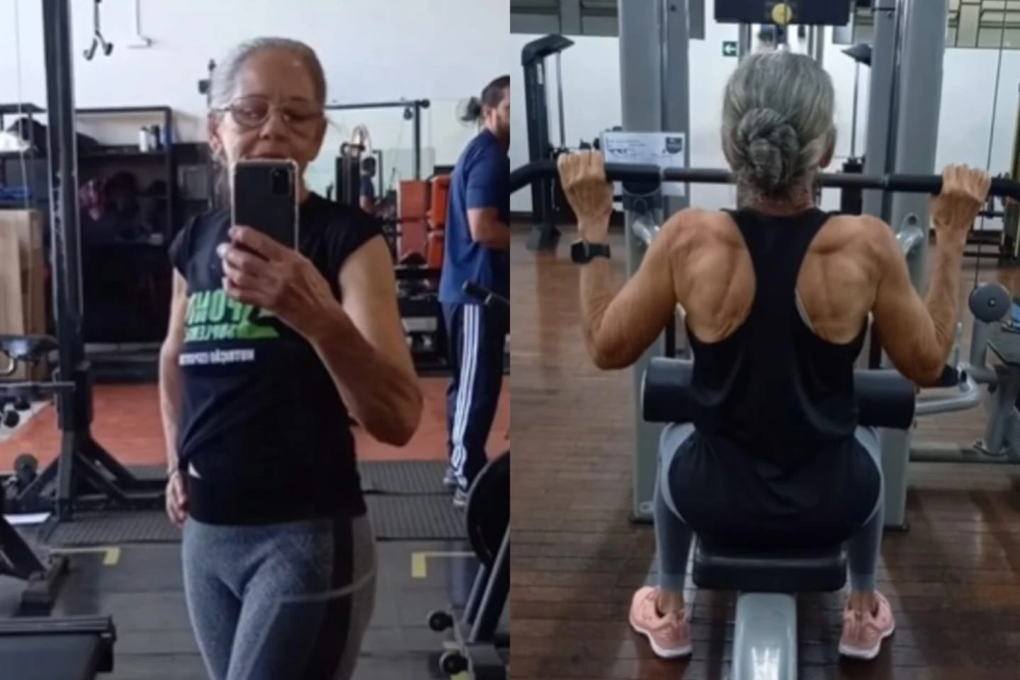 Avó fitness que começou a malhar aos 72 impressiona com treino intenso