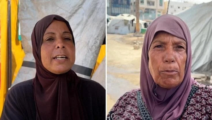 Il grido delle donne sfollate a Gaza: 