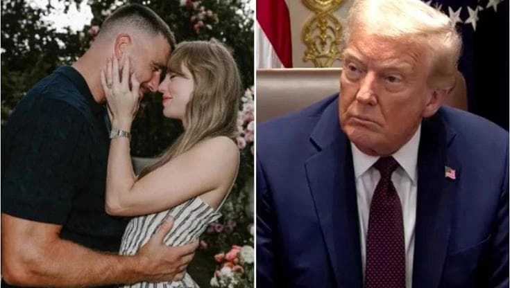 La battuta di Trump sul fidanzamento tra Taylor Swift e Travis Kelce: 