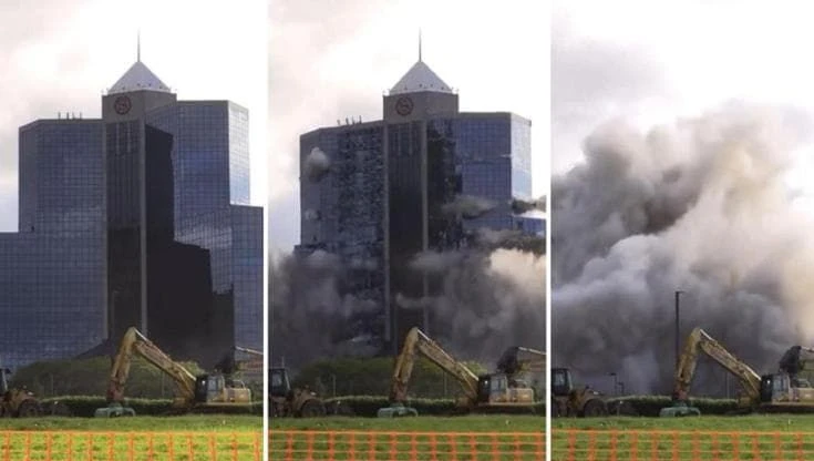 New Jersey: demolito l'hotel Sheraton, simbolo del lusso in vetro e acciaio