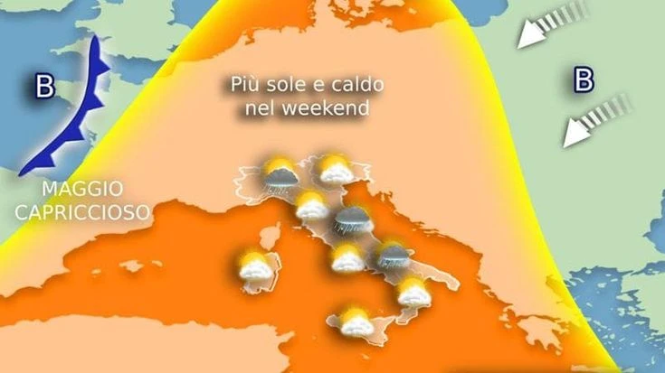 Previsioni meteo: weekend con più sole e caldo, ma maggio sarà ancora capriccioso