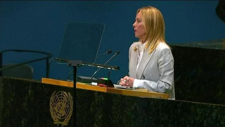 Meloni all'Onu: 