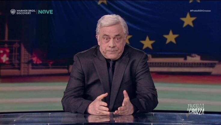 Crozza-Tajani e il riarmo europeo: 