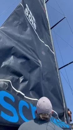 A bordo di Hatari durante il Mondiale Swan 50