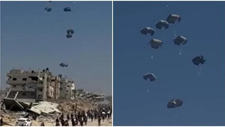 Gaza, aiuti lanciati dal cielo. I palestinesi: “Troppo lontani, meritiamo più dignità”