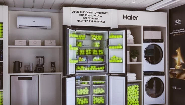 Haier mostra al Roland Garros il meglio dei suoi elettrodomestici