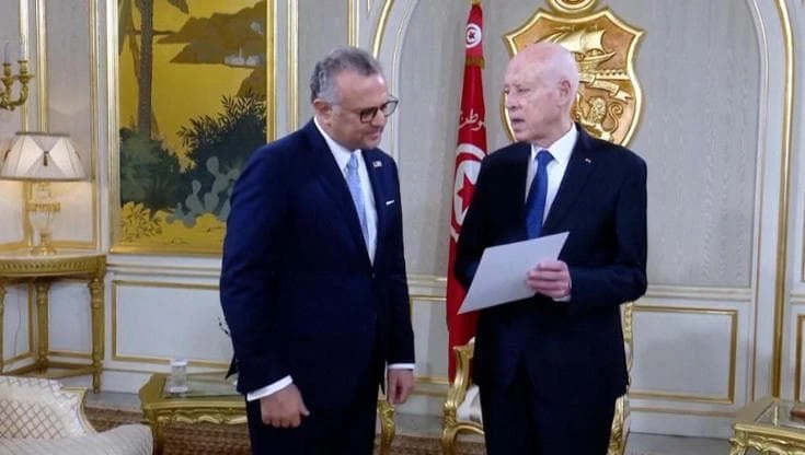 Tunisia presidente saied foto bambini gaza inviato trump